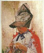 Carl Larsson karin i stor hatt china oil painting artist